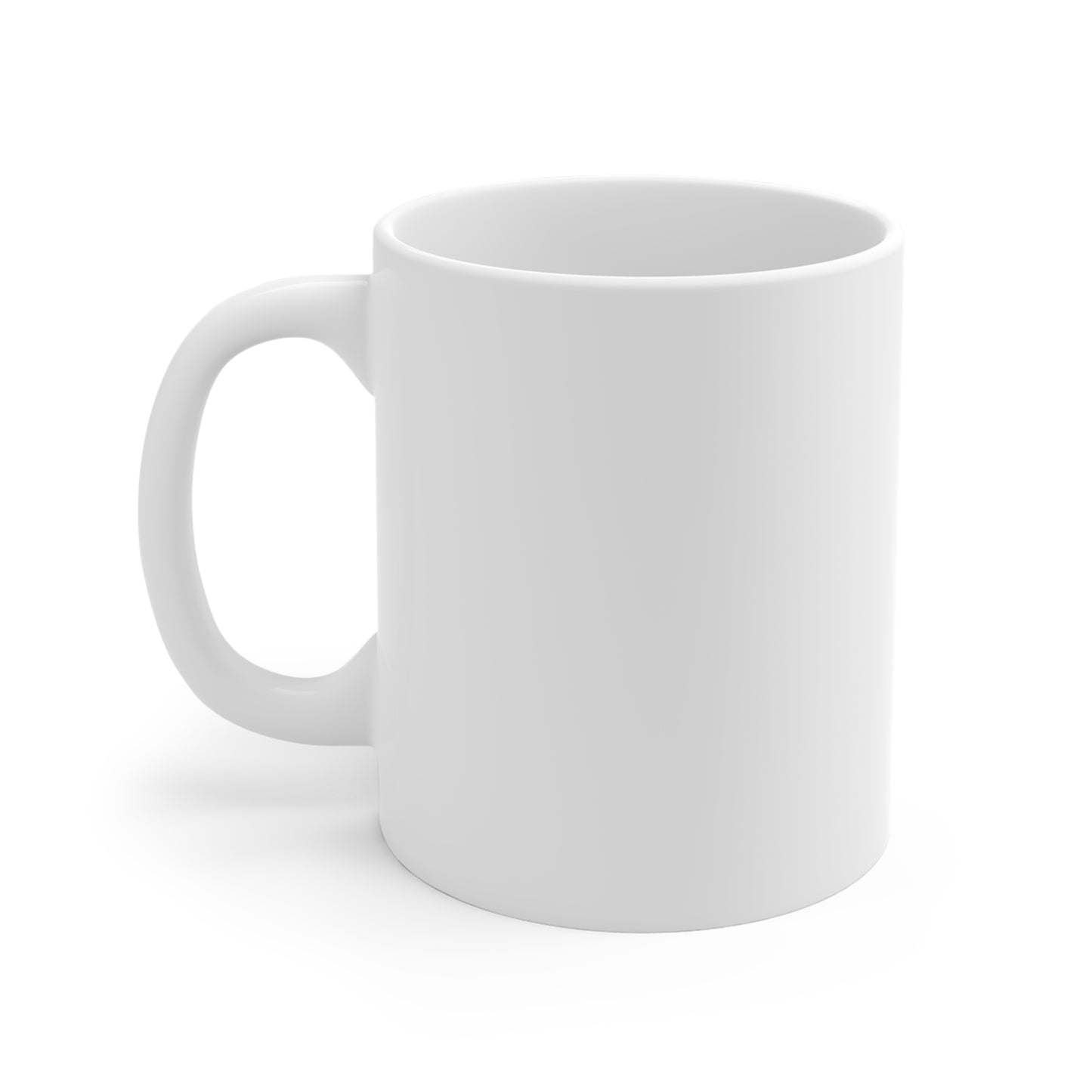 11oz Coffee Mug — Minimal Navy Script Design